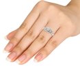 thumbnail image 5 of 1/8 Carat T.W. Diamond 10kt White Gold Three-Stone Look Engagement Ring, 5 of 5