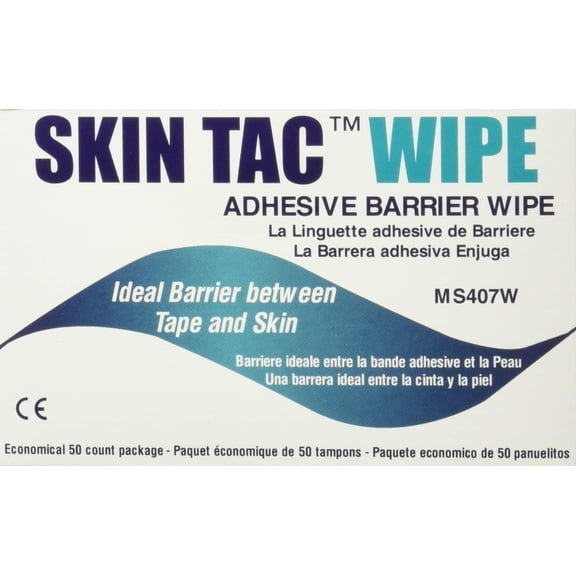 TORBOT Group Skin-Tac-H Adhesive Barrier Wipes, 50/Box