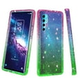 thumbnail image 3 of for TCL 20S Glitter Bling Full Body Built In Screen Protector Bumper Case Phone Case PU Shock Bumper Scratch Guard Skin Wrap Slim Cover, 3 of 4