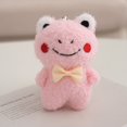 thumbnail image 3 of LLavero de juguete de peluche con dibujos animados para niños, oso lindo, conejo, pato, Rana, colgante pequeño, regalo de Navidad, llavero de adorno de bolsa de corazón para niña, 12cm, 3 of 5