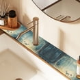 thumbnail image 2 of Yayeee Faucet Mat for Kitchen Sink 30" Diatomite Long Splash Guard Pad, Night Forest Scene, 2 of 7