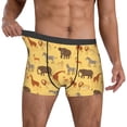 thumbnail image 2 of Kdxio Men's Boxer Briefs with Cute Animals Print - Comfortable and Breathable Underwear for Everyday Wear, 2 of 7