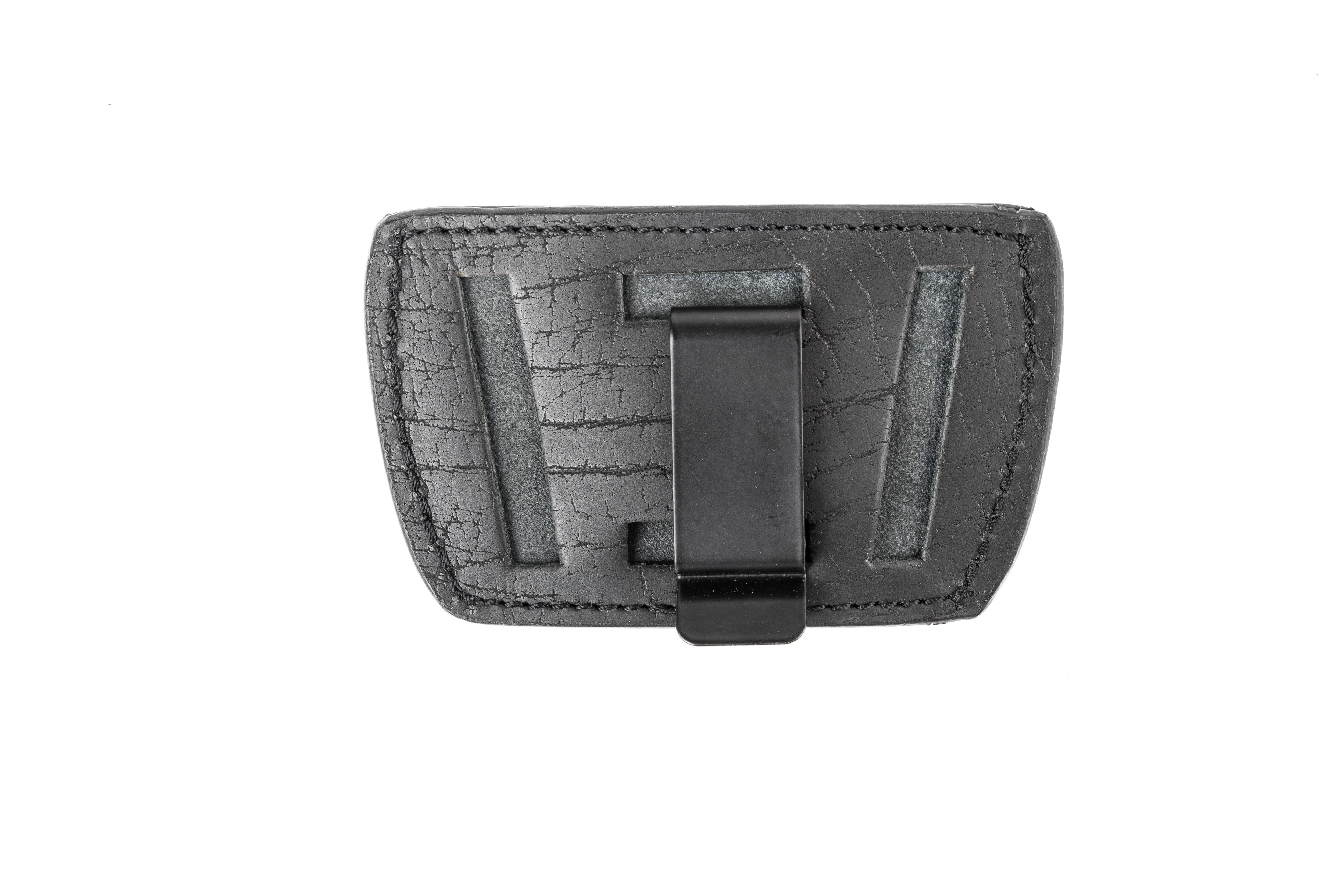 Saddle Mate Leather Universal Gun Holster, Black, for Large Frame Pistols, Ambidextrous