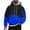 Blue, variant on ZCFZJW 3D Color Block Pattern Graphic Hoodie Tops for Men Casual Fall Long Sleeve Drawstring Hooded Pullover Sweatshirts Trendy Cotton Outwear Coat with Pocket Blue L