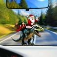 thumbnail image 6 of Santa Riding Dinosaur Christmas Ornament, Whimsical Acrylic Pendant for Christmas Tree Decorations, Christmas Decorations Indoor, Playful Holiday Theme, 6 of 8