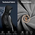 thumbnail image 5 of GINGTTO Men's Winter Softshell Fleece Lined Reversible Bomber Jacket with Detachable HoodGINGTTO Mens Winter Jacket Softshell Fleece Lind with Detatchable Hood，Reversible Bomber Windbreaker for Men, 5 of 7