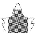 thumbnail image 2 of Black White Triangle Checkered Pattern Apron-Garden Aprons for Women with Pockets-Cotton Linen Waterproof Kitchen Cooking Gardening Aprons Adjustable for Kitchen,Cooking,BBQ and Salon 33x27 Inch, 2 of 7