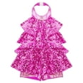 thumbnail image 5 of DPOIS Womens Sequin Latin Jazz Dance Jumpsuit Rose One Size, 5 of 7