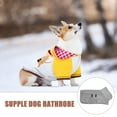 thumbnail image 4 of OULII 1Pack Pet Bathing Cloak Fast Drying Dog Towel Robe Water Absorbent Warmth Grey 18.9x9.4x0.2in, 4 of 6