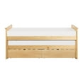 thumbnail image 3 of Lexicon Lit Simple/Simple Contemporain en Bois avec Boîtes de Rangement en Pin Naturel, 3 of 7