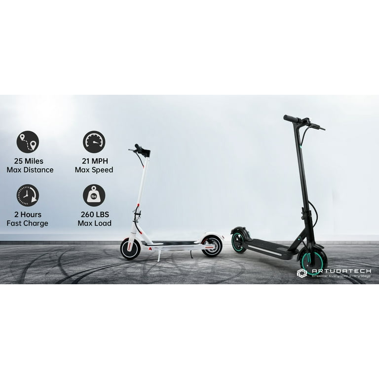 ARTUDATECH High Performance Electric Scooter, 350W Motor, 21