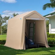 ADVANCE OUTDOOR 6.00 x 8.00 x 7.00 Ft Beige Carport