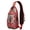 Artistic Elegan, variant on Astronaut Moon Galaxy Sling Backpack for Space Lovers, Starry Night Planet Crossbody Daypack, Sci-Fi Rocket Bag