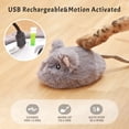 thumbnail image 2 of Juguete interactivo para gatos y ratones Pawthquake Robotic con pluma, 2 of 6