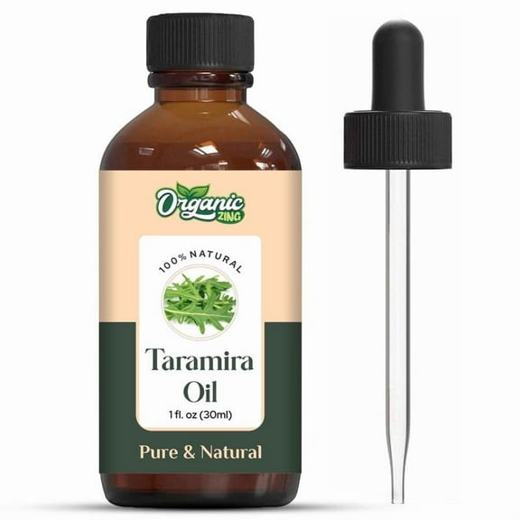 Organic Zing Taramira (Eruca vesicaria SSP. Sativa) Oil |Pure & Natural Steam Distilled Essential Oil Massage, Skincare & Haircare- 30ml/1.01fl oz