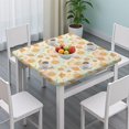 thumbnail image 3 of Colorful Sun Moon Star Planet Pattern Square Fitted Tablecloth with Elastic Edge,Square Table Cover,Washable Elastic Table Cover for Home Kitchen Party Decor 36"x36", 3 of 6