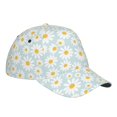 thumbnail image 3 of Kdxio Unisex Daisies Flowers Pattern Baseball Cap Unisex Washed Classic Adjustable Hat, 3 of 8