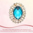 thumbnail image 4 of Uxcell 2Pcs Botones de Rhinestone, Botones de Rhinestone con Gran Gema para Ropa, Azul Oscuro, 4 of 6