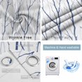 thumbnail image 4 of Navy Blue Branches Blackout Curtains for Bedroom/Living Room, Thermal Insulated Kitchen Curtains, Modern Abstract Art Forest Silhouettes Grommet Darkening Window Treatment Drapes 42"x63"x2, 4 of 8