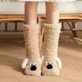 thumbnail image 3 of sususu Knit Socks,Fuzzy Socks for Men & Women Cozy Winter Warm Slipper Socks Microfiber Soft Home Sleeping Socks, 3 of 3