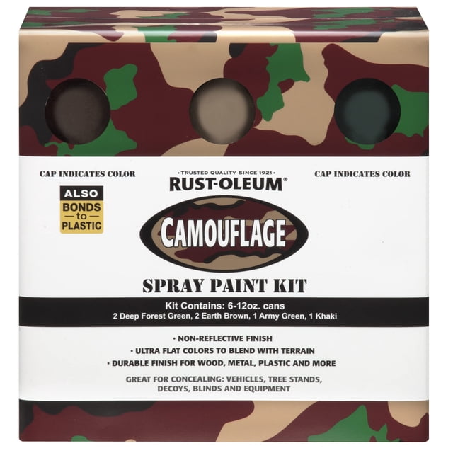 Pintura en aerosol Rust-Oleum Specialty Camouflage, 354 ml, paquete de 6