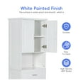 thumbnail image 5 of GDF Studio 69.9" Tall Bathroom Storage Cabinet with Tilt-Out Laundry Basket, 2 Doors, 2 Shelves and 1 Drawer, White, 5 of 8