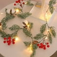 thumbnail image 6 of Christmas Picks and Sprays Christmas Tree Floral Picks Holly Red Berry Stems Spray for Crafts Artificial Faux Pine Branches Pine Cones Branches for Xms Tree Home Decor Garland Wreath (Lovely), 6 of 6