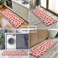 thumbnail image 6 of Red Strawberry Plants Fruit Dot Pink Pattern Kitchen Rug Mat,Kitchen Runner Rugs Non Skid Washable,Decorative Kitchen Floor Mats for Kitchen,Sink,Laundry,17"x47.2", 6 of 7