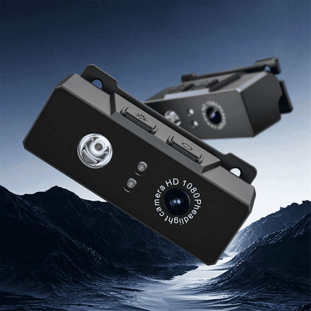 MUSICOZY 1080P HD Sports Camera,  Adjustable Head Camera for Recording with 3W LED Light & Headlamp Video Recorder, Smart Sensor Portable Action Camera, Body Video Camera for Outdoor Night Sport