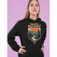 thumbnail image 2 of Pacific Northwest Ice Mountains Hoodie Women's -SelectDesign, 2 of 4