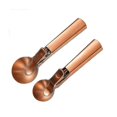 thumbnail image 1 of Ice Cream Scoop, 2pcs Stainless Steel Gold Cookie Scoop With Trigger Melon Baller Cones Spoon, 1 of 1