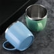 thumbnail image 4 of Tazas de Acero Inoxidable de Doble Capa Antiescaldaduras con Asa de Plástico, para Café, Leche, Bebidas y Agua, para el Hogar y la Oficina., 4 of 5