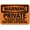 Warning Sign 4, variant on Private Driveway Retro Aluminum Sign - 8"x12" Metal Tin Sign Vintage Style Funny Wall Decor Art, Driveway, Decorative Alert