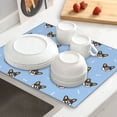 thumbnail image 6 of Uemuo Corgi Dog Pattern Dish Drying Mat,16*18 inch Absorbent Dish Drainer Kitchen Counter,Large Size Dish Drying Pad for Countertops,Sinks,Draining Racks, 6 of 6