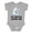 AC-Heather Grey, variant on Raccoon My Abuelo Loves Me Boys or Girls Baby Bodysuit
