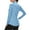 Sky Blue, variant on Holzkary Women's Quarter Zip Pullover Golf Shirts Upf 50+ Long Sleeve Sun Shirts Uv Protection Workout Tops Lightweight Quick Dry Workout Tops Running Pullover Coat Light Green S