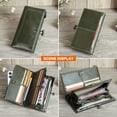 thumbnail image 7 of Contact's Kiss Lock Wallets for Women Genuine Leather Credit Card Holder with RFID Blocking Large Capacity ,Valentine Gift(Green), 7 of 7