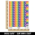 thumbnail image 2 of Artwork Please Do Not Bend Bent Art Detail Sticker Set - Rainbow - Matte Finish - 1.5" Small, 2 of 7