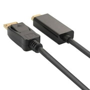 Cablevantage Display Port DP to HDMI Displayport to HDMI Cable Cord Male to Male 10 Feet 3M