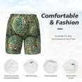thumbnail image 5 of Sigee Succulents Print Mens Swim Trunks with Compression Liner Quick Dry Swim Stretch Beach Shorts with Pockets,S-3XL, 5 of 7