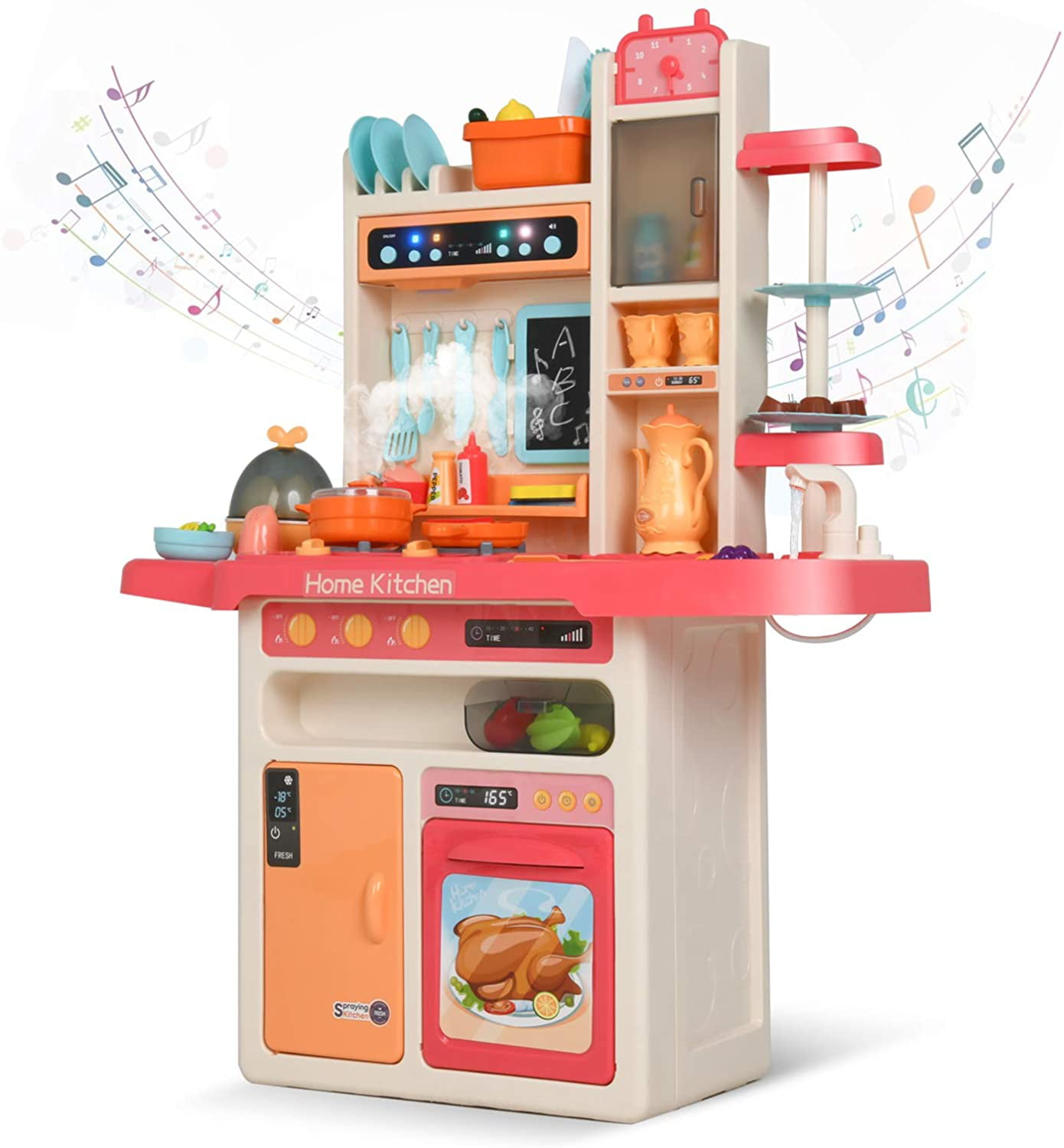 PLAY AT HOME PLAY KITCHEN WITH LIGHTS AND SOUNDS KITCHEN ACCESSORIES NEW BOXED 
