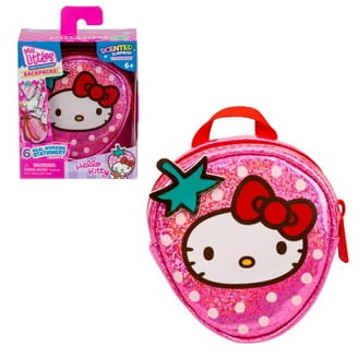 hello kitty backpack on sale Sanrio Hello Kitty Pink Striped 16 Inch Backpack with Front Pocket