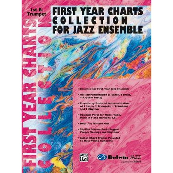 Pre-Owned First Year Charts Collection for Jazz Ensemble: 1st B-Flat Trumpet ( Paperback 9780757977763) by Alfred Music