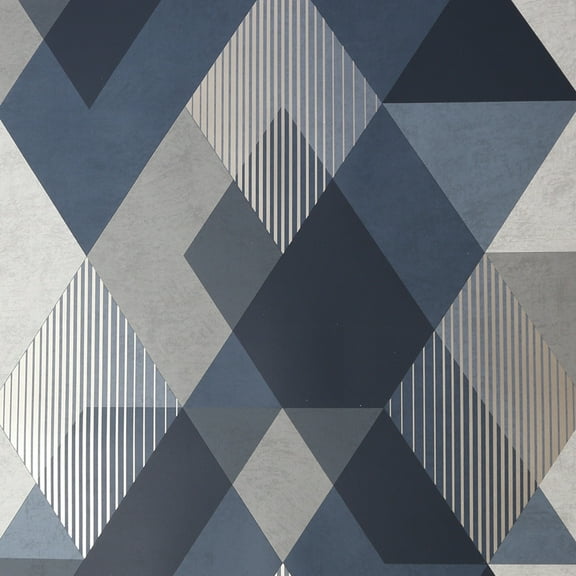 Sublime Decadence Diamond Navy Wallpaper - N/A