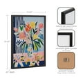 thumbnail image 6 of Kate and Laurel Cheerful Maximalist Flower Vase Framed Wall Art by The Creative Bunch Studio, 12x16 Black, Colorful Flower Vase Art for Wall, 6 of 7