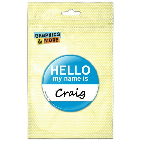 

Craig Hello My Name Is Refrigerator Button Magnet