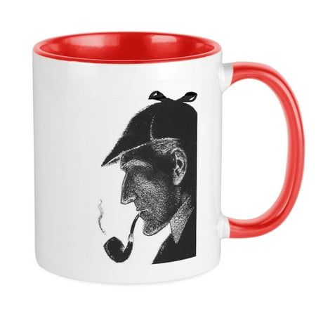 

CafePress - Sherlock Holmes Profile Mug - Ceramic Coffee Tea Novelty Mug Cup 11 oz