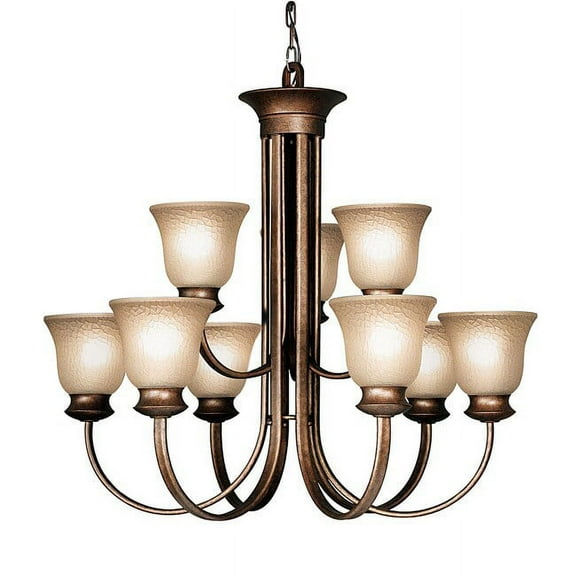 Woodbridge Lighting Dresden 9-light Steel Metal Chandelier in Bronze