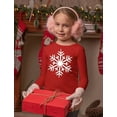 thumbnail image 2 of Tstars Boys' Christmas Snowflake Long Sleeve Shirt - Festive Holiday Gift for Kids, 2 of 5