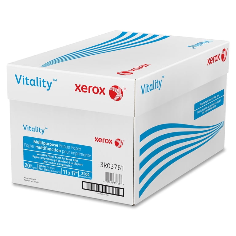 森紙20 Xerox, Vitality Inkjet Copy & Multipurpose Paper, White - Walmart.com
